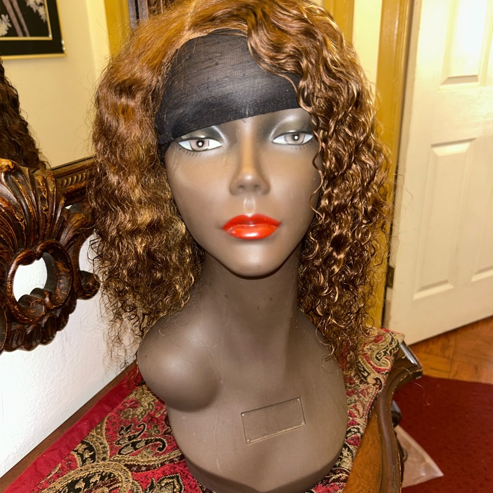 Curly Brown Wig for Women